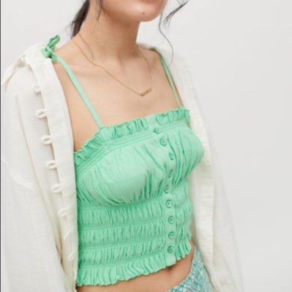 Urban Outfitters Tulla Smocked Cami NWT - Picture 2 of 7